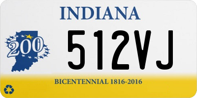 IN license plate 512VJ