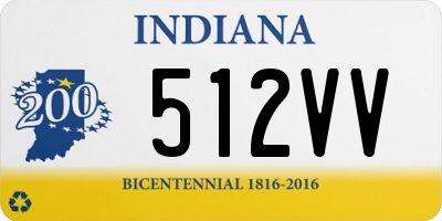 IN license plate 512VV