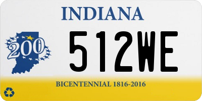 IN license plate 512WE