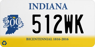 IN license plate 512WK