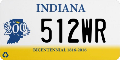 IN license plate 512WR