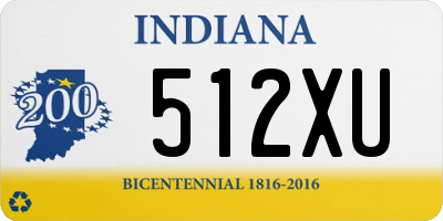 IN license plate 512XU