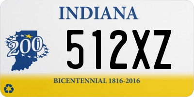 IN license plate 512XZ