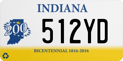 IN license plate 512YD