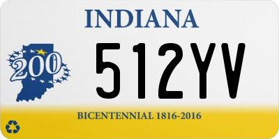 IN license plate 512YV