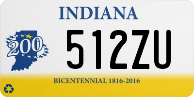 IN license plate 512ZU