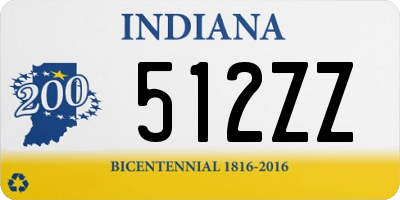 IN license plate 512ZZ