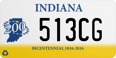 IN license plate 513CG