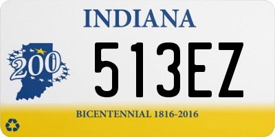 IN license plate 513EZ