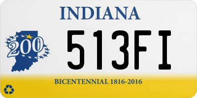 IN license plate 513FI