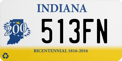 IN license plate 513FN