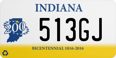 IN license plate 513GJ