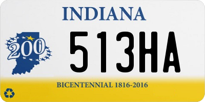 IN license plate 513HA