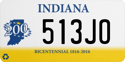 IN license plate 513JO