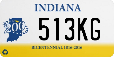 IN license plate 513KG