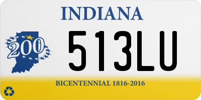 IN license plate 513LU