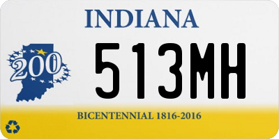 IN license plate 513MH