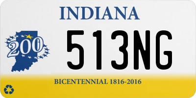 IN license plate 513NG