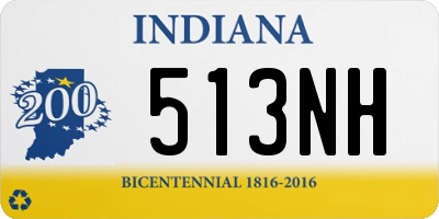 IN license plate 513NH