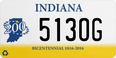 IN license plate 513OG