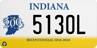 IN license plate 513OL