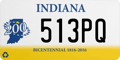 IN license plate 513PQ