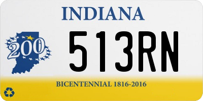 IN license plate 513RN