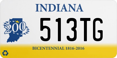 IN license plate 513TG