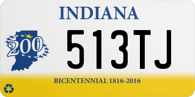 IN license plate 513TJ