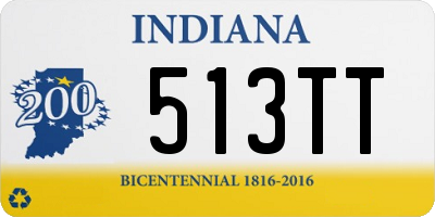 IN license plate 513TT