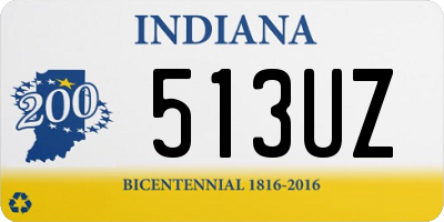 IN license plate 513UZ