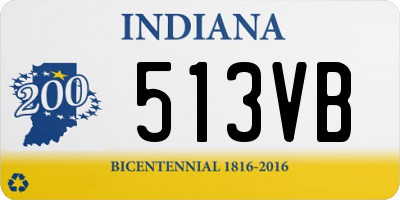 IN license plate 513VB