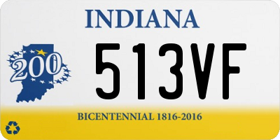 IN license plate 513VF