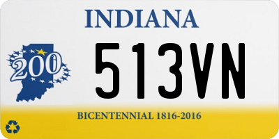 IN license plate 513VN