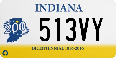 IN license plate 513VY