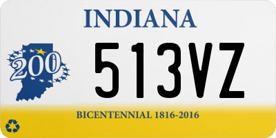 IN license plate 513VZ