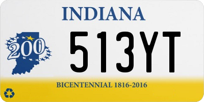 IN license plate 513YT