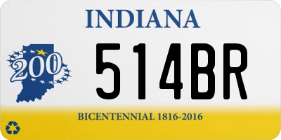 IN license plate 514BR