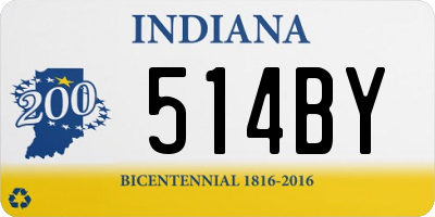 IN license plate 514BY