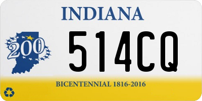 IN license plate 514CQ