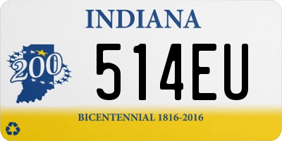 IN license plate 514EU