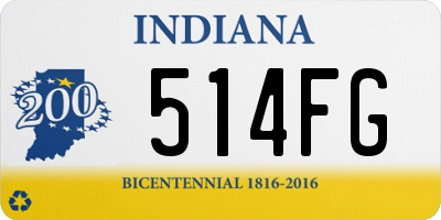 IN license plate 514FG