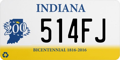 IN license plate 514FJ