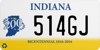 IN license plate 514GJ