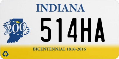 IN license plate 514HA