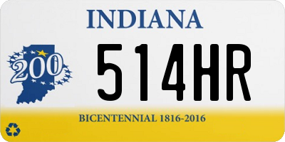 IN license plate 514HR
