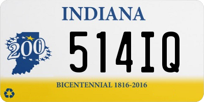 IN license plate 514IQ