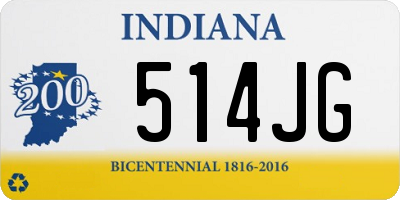 IN license plate 514JG