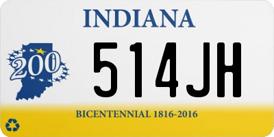 IN license plate 514JH