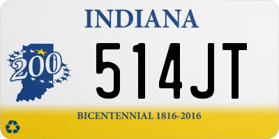 IN license plate 514JT